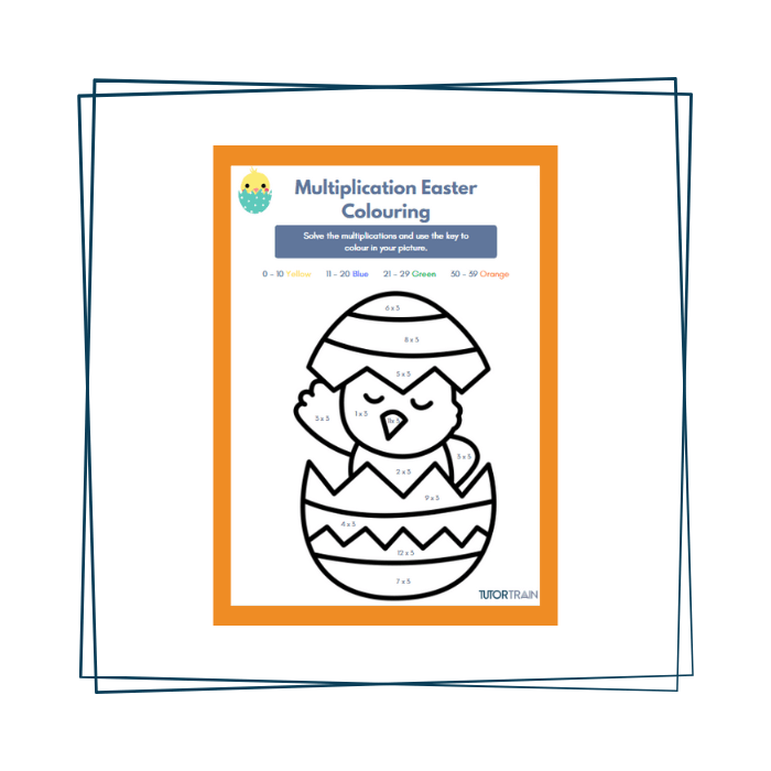 3 times tables - Easter colouring sheet