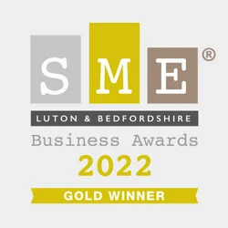SME Gold Winner Bedford Business of the Year award